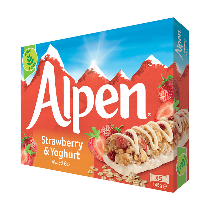 Alpen Bar Strawberry & Yoghurt - 145g