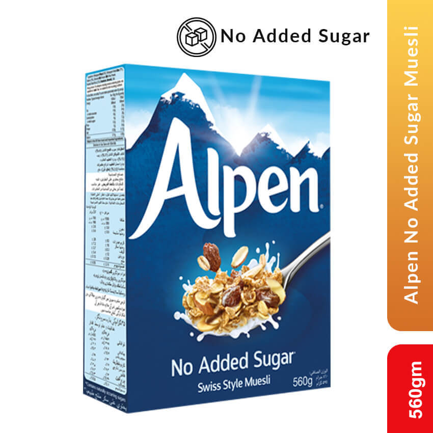 Alpen No Added Sugar Muesli, 560 gm