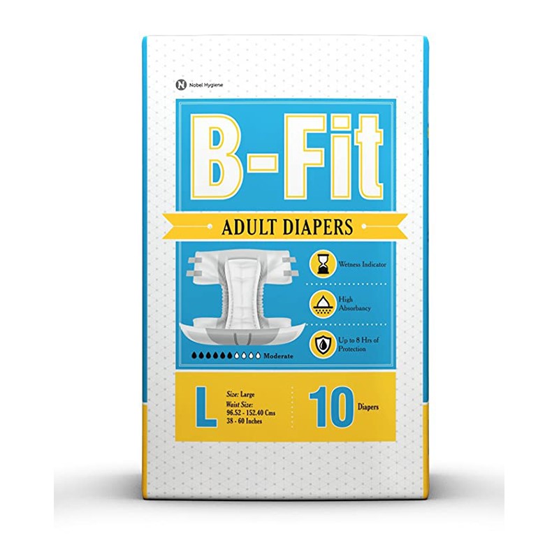 B Fit Adult Diaper Large 10 pants