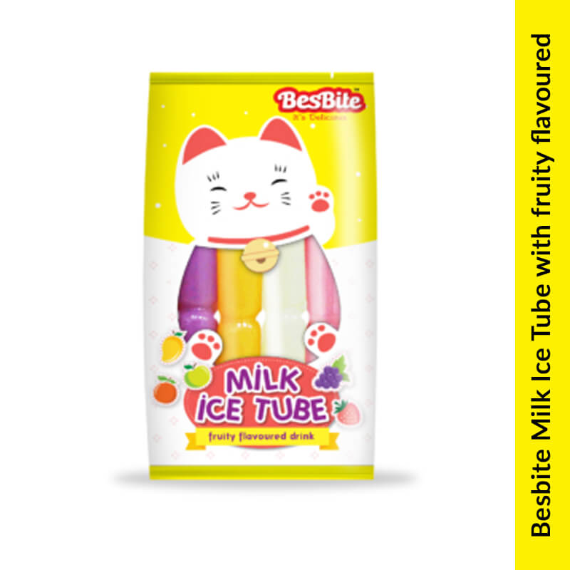 Besbite Ice Tube Milk Fruity Flavoured Drink, 450g