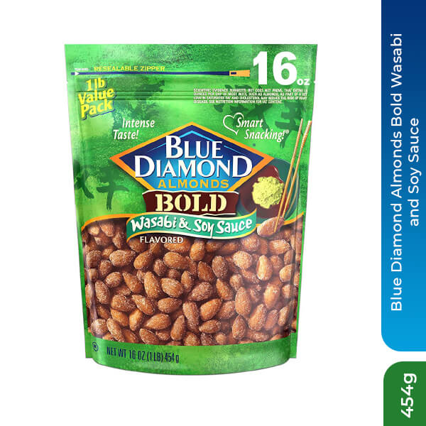 Blue Diamond Almonds Bold Wasabi and Soy Sauce, 454g