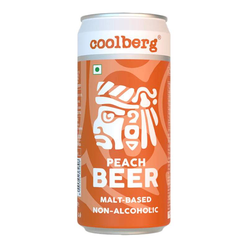 Coolberg Peach Non-Alcoholic Beer Can 300ml