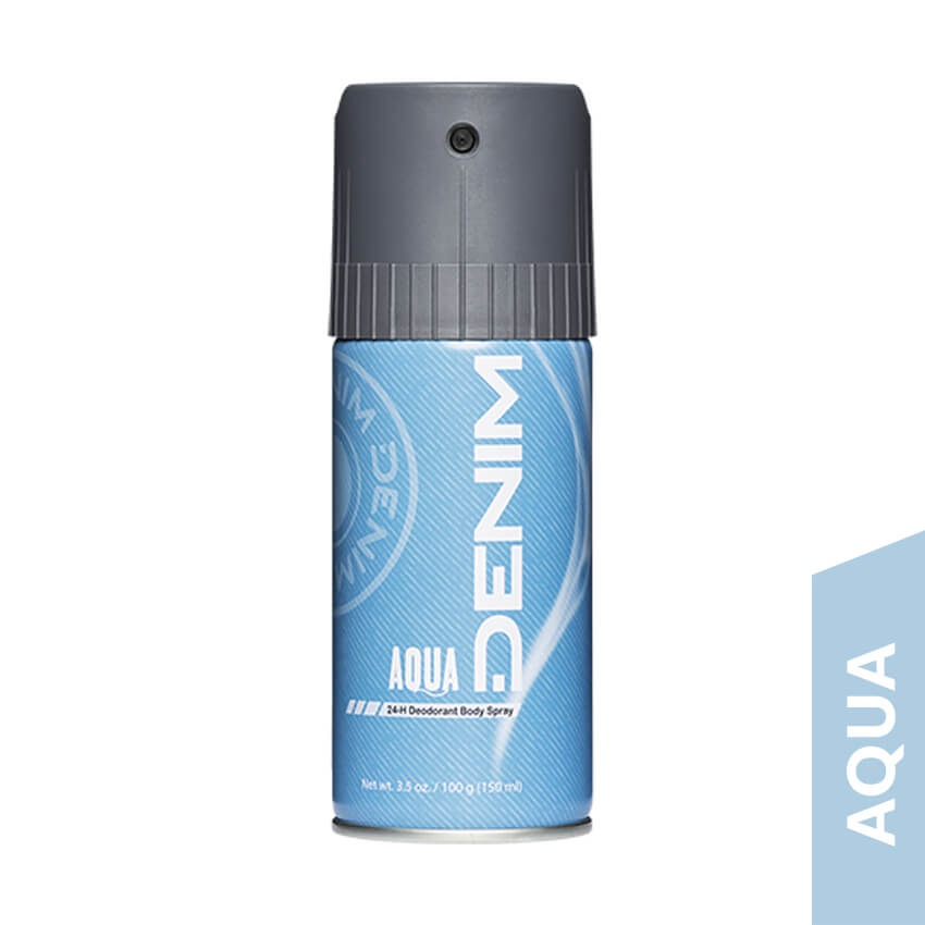 Denim Deodorant Body Spray 150  ml Aqua Blue