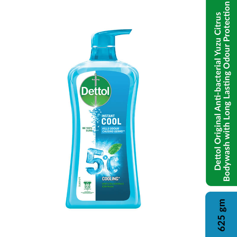 Dettol Original Anti-bacterial Yuzu Citrus Bodywash with Long Lasting Odour Protection, 625gm