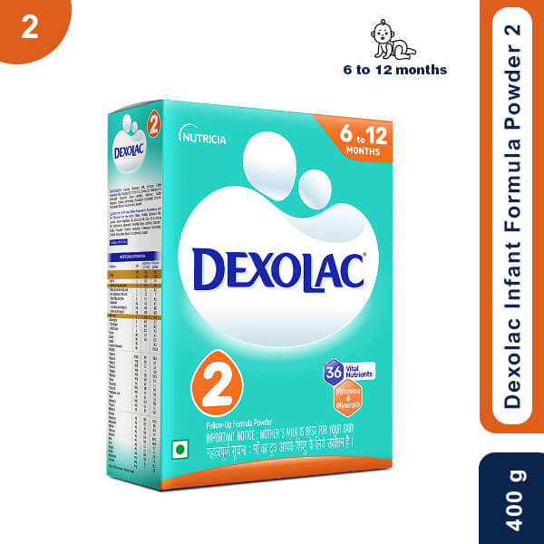 Dexolac Infant Formula Powder 2 From 6 to 12 Months, 400g