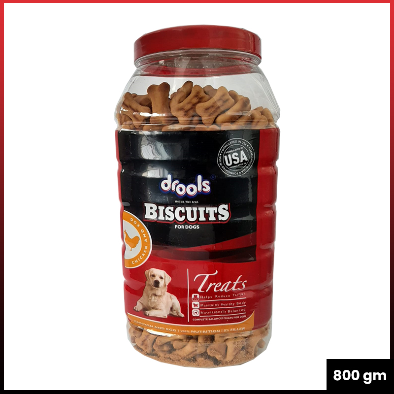 Drools Chicken And Egg Biscuits For Dogs 800G