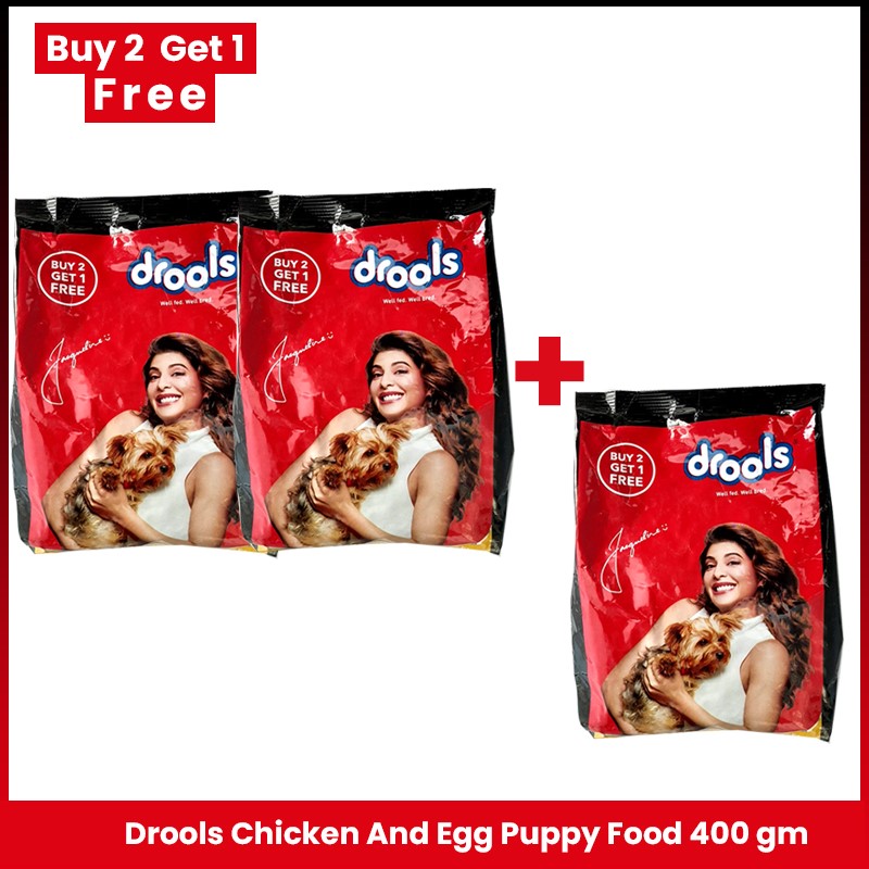 Drools Chicken And Egg Puppy Food 400G (Buy 2 Get 1 Free)