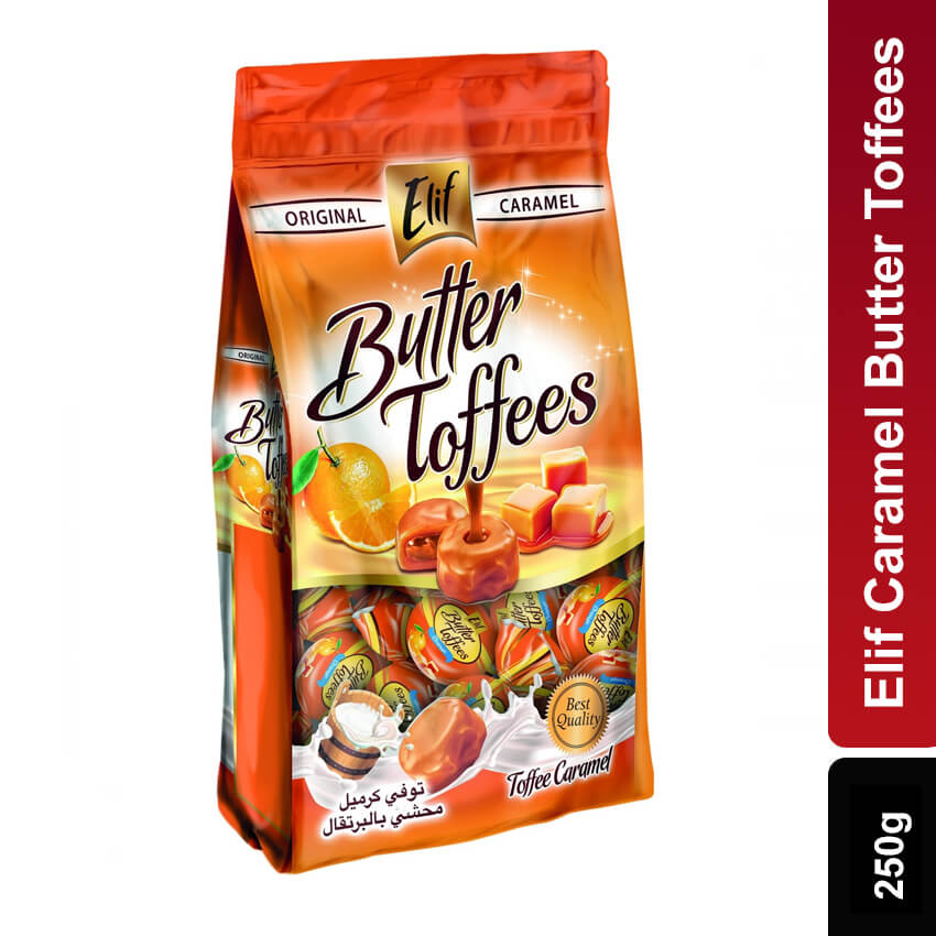 Elif Caramel Butter Toffees, 250g