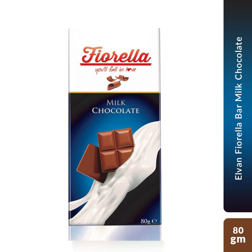 Elvan Fiorella Bar Milk Chocolate 80 gm