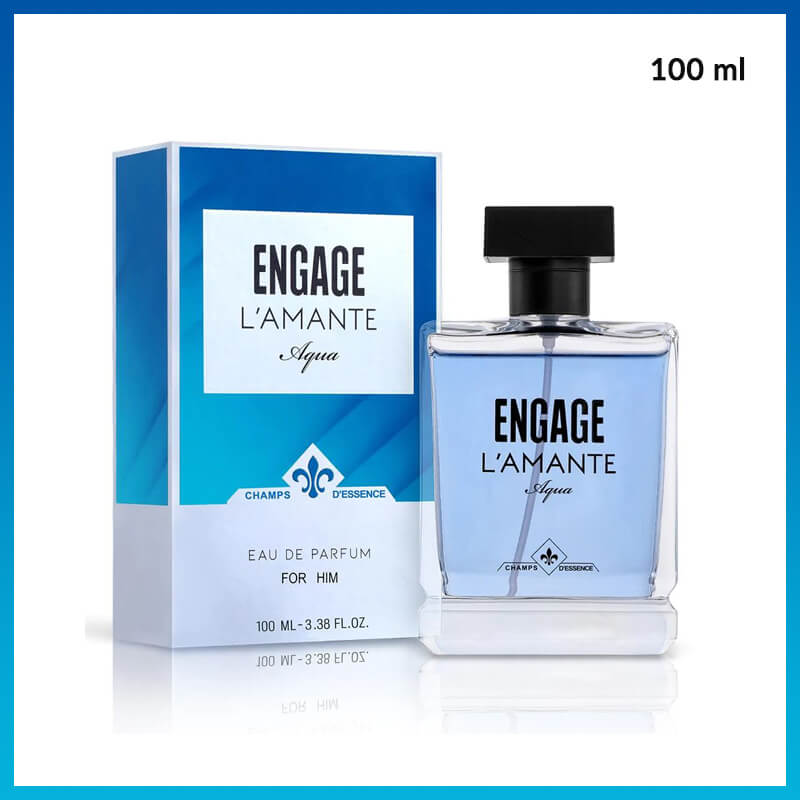 Engage L'amante Aqua Eau De Parfum, Perfume for Men, 100 ml