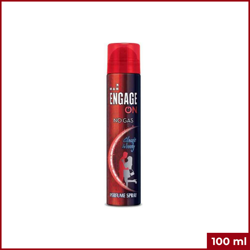 Engage On No Gas Perfume Spray Classic Woody (M) 100ml