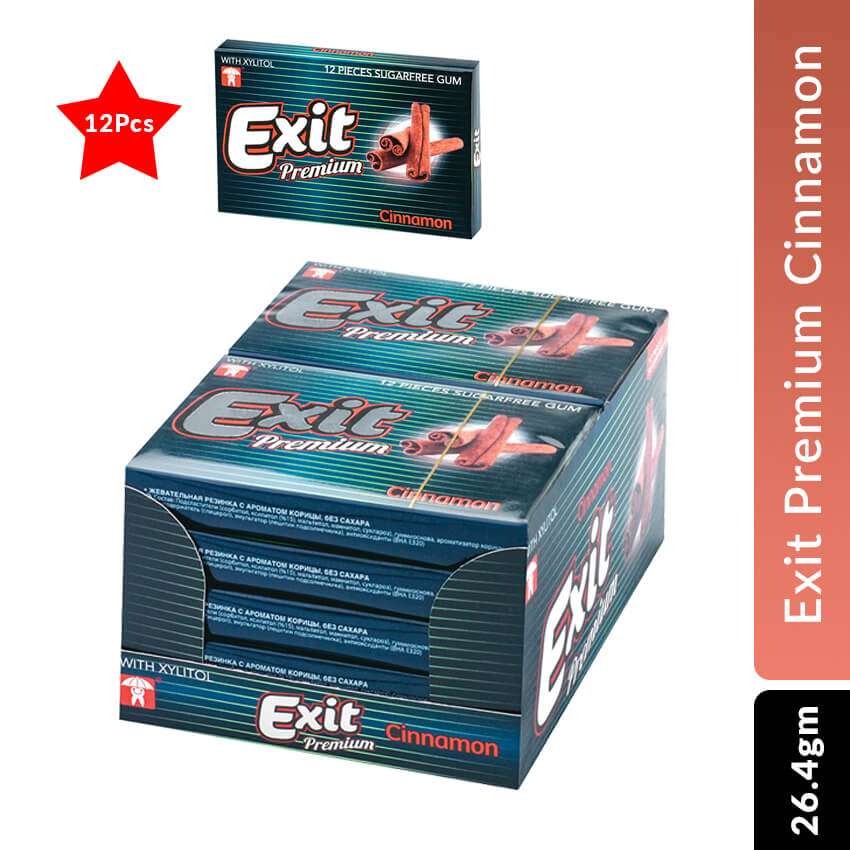 Exit Chewing Gum Stick 12 pcs Cinnamon 26.4gm
