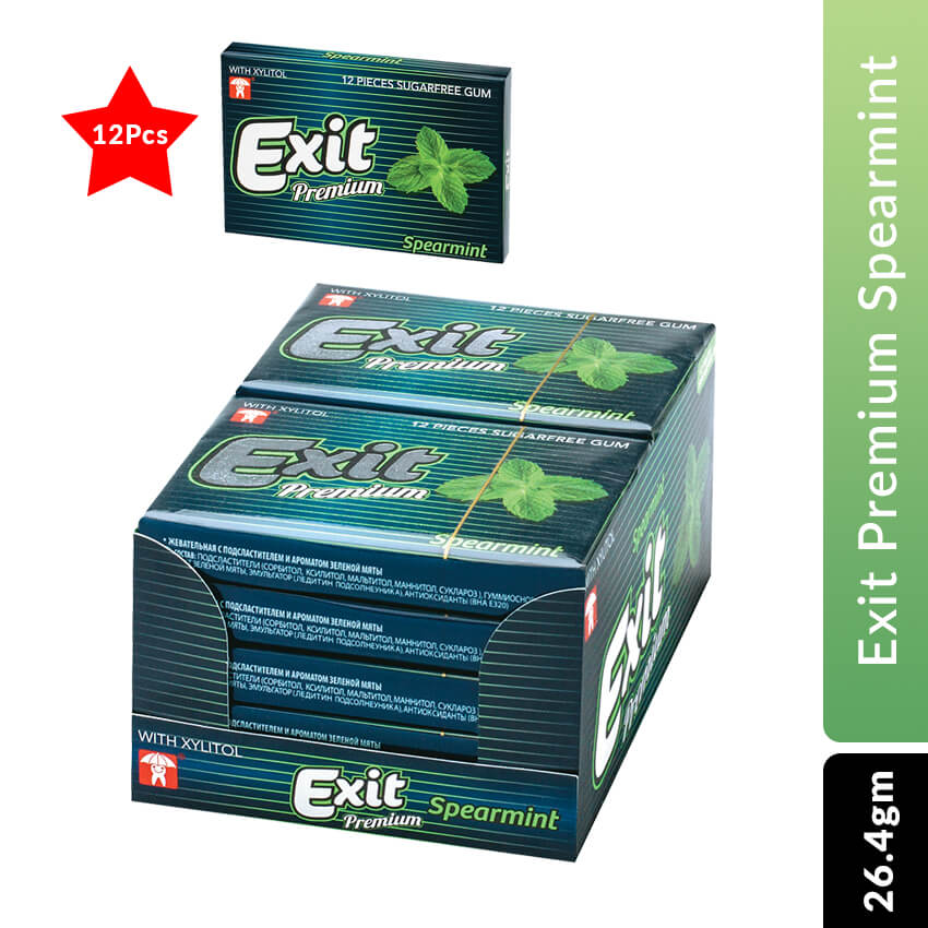 Exit Chewing Gum Stick 12 pcs Spearmint 26.4gm
