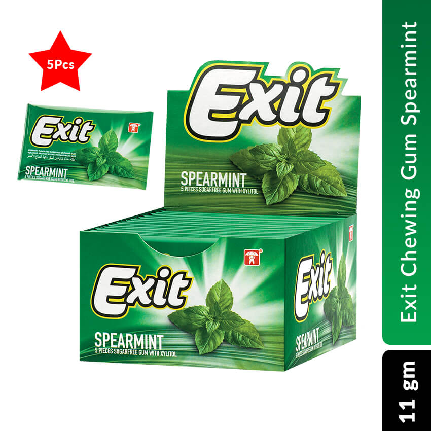 Exit Chewing Gum Stick 5 pcs Spearmint 11 gm