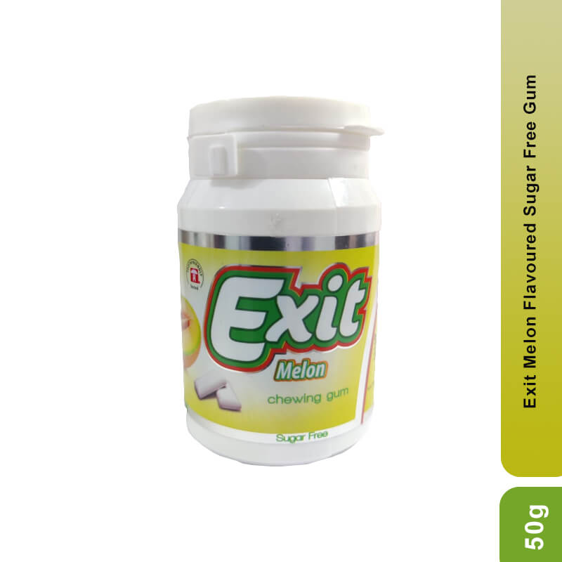 Exit Melon Flavoured Sugar Free Gum, 50g