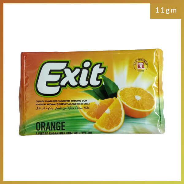 Exit Orange Sugar Free Gum with Xylitol, 11gm