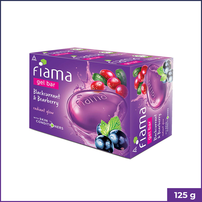 Fiama Gel Bar Blackcurrent & Bearberry Radiant Glow 125g