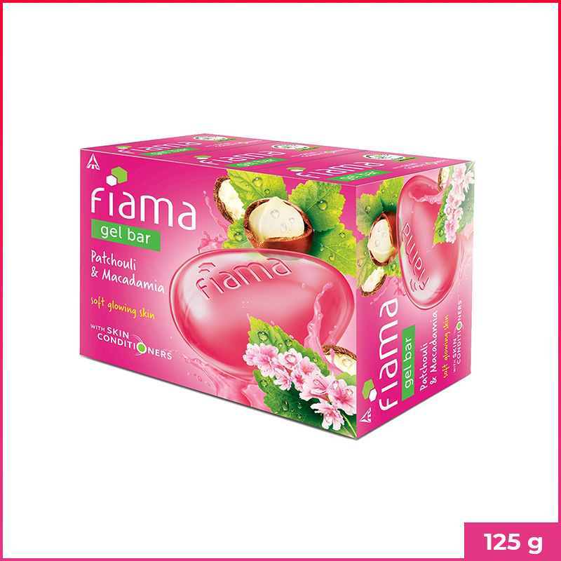 Fiama Gel Bar Patchouli & Macadamia Soft Glowing Skin 125g