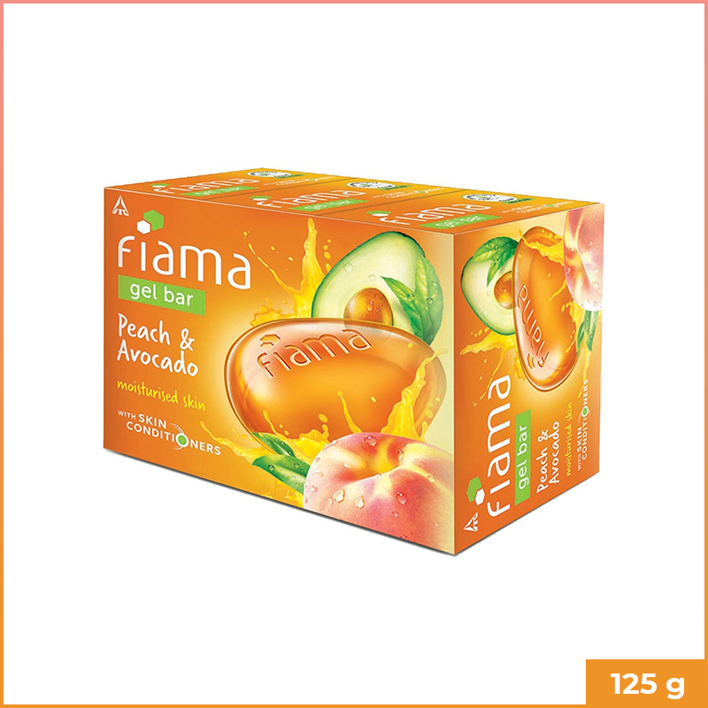 Fiama Gel Bar Peach & Avocado Mosturised Skin 125g