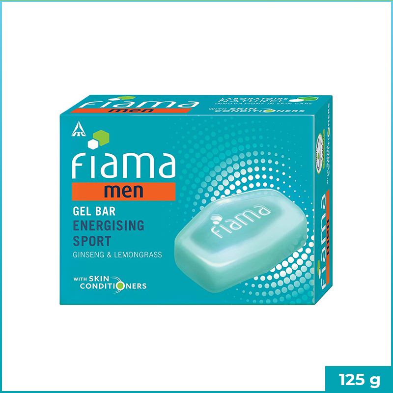 Fiama Men Gel Bar Ginseng & Lemongrass Energising Sport 125g