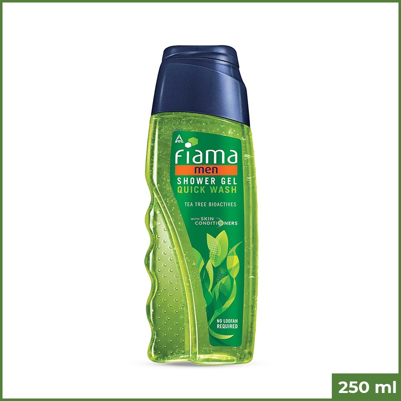 Fiama Men Shower Gel Quick Wash With Tea Tree Bioactives 250ml