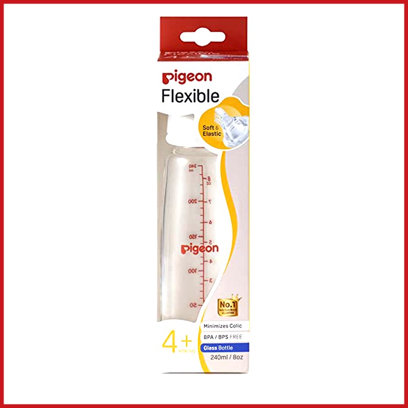 FLEXIBLE PERISTALTIC NIPPLE NURSING BOTTLE KPP 240ML (M)