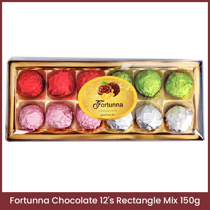 Fortunna Chocolate 12's Rectangle Mix 150g