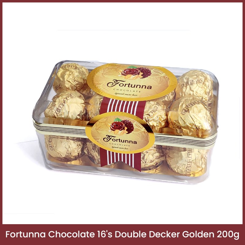 Fortunna Chocolate 16's Double Decker Golden 200g
