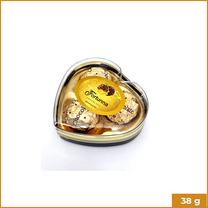 Fortunna Chocolate 3's Heart Golden 38g