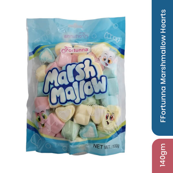 Fortunna Marshmallow Hearts, 140g