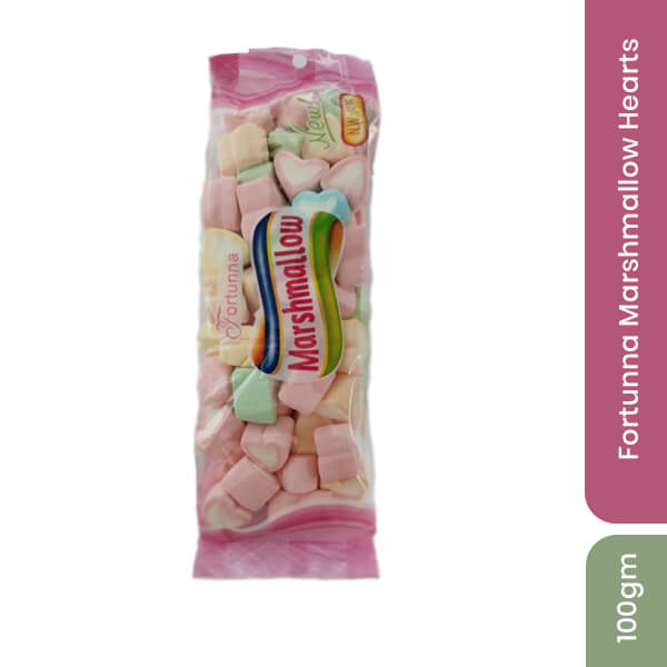 Fortunna Marshmallow Hearts, 100g