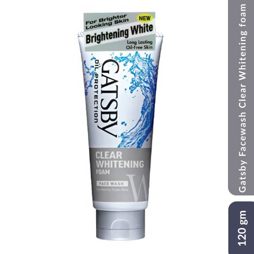 Gatsby Facewash Clear Whitening Foam 120 gm