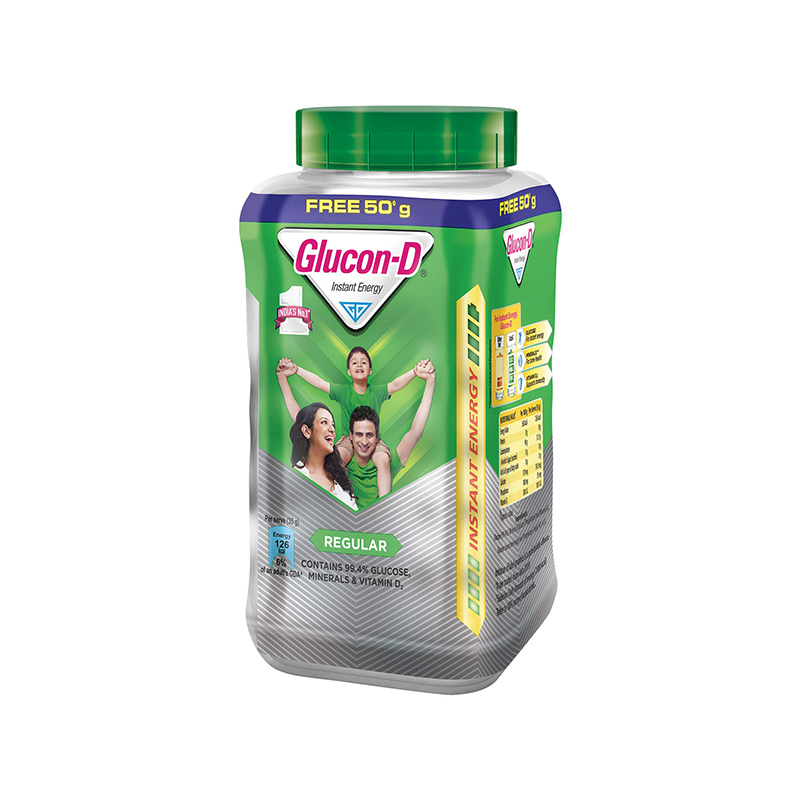 Glucon D Regular 450g + 50g Pet