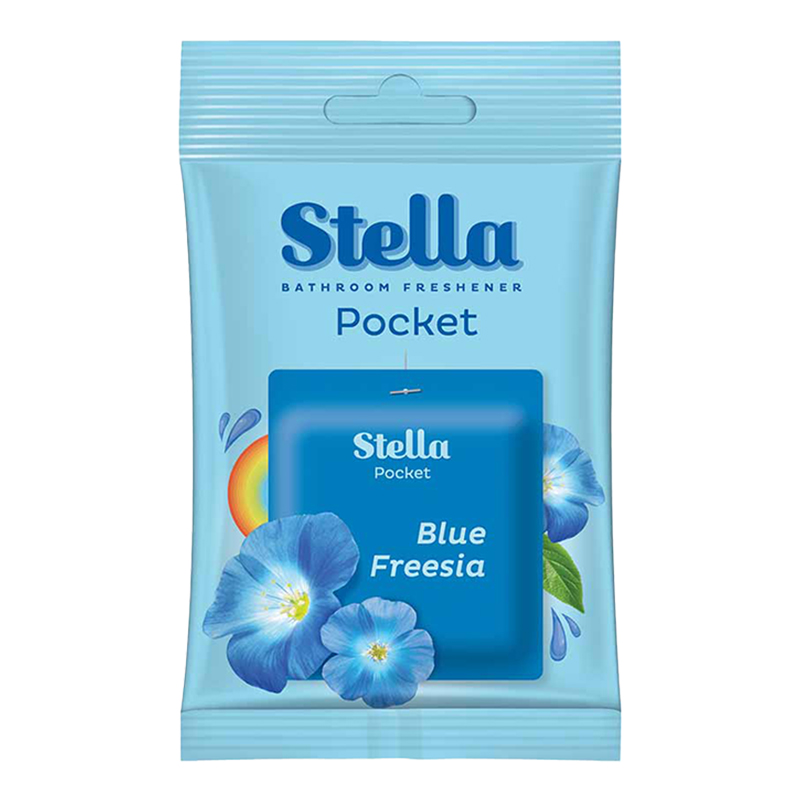 Godrej Stella Bathroom Freshener Pocket Blue Fressia - 10gm
