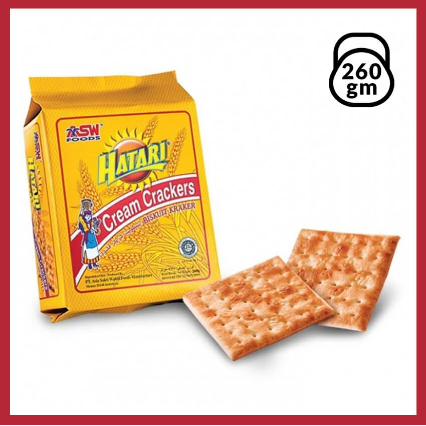 Hatari cream cracker 260gm