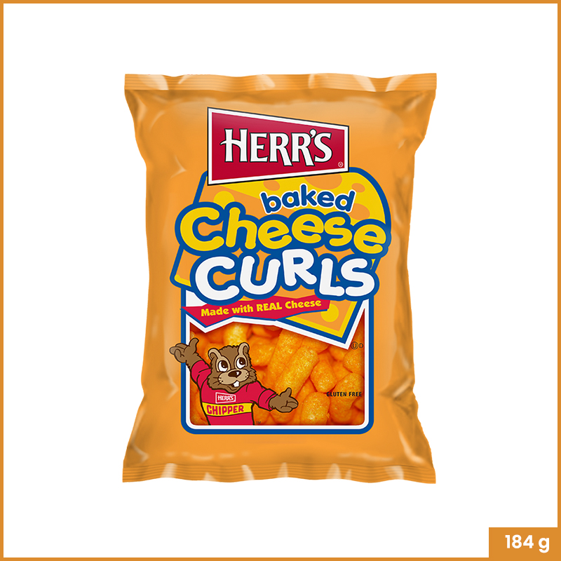 Herr's Baked Cheese Curls 184gm