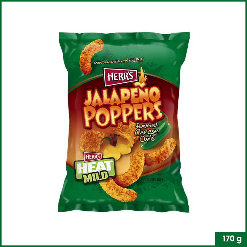 Herr's Jalapeno Popper Cheese Curls 170gm