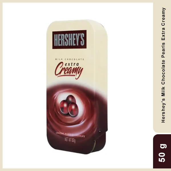 Hershey's Milk Chocolate Pearls Extra Creamy, 50g