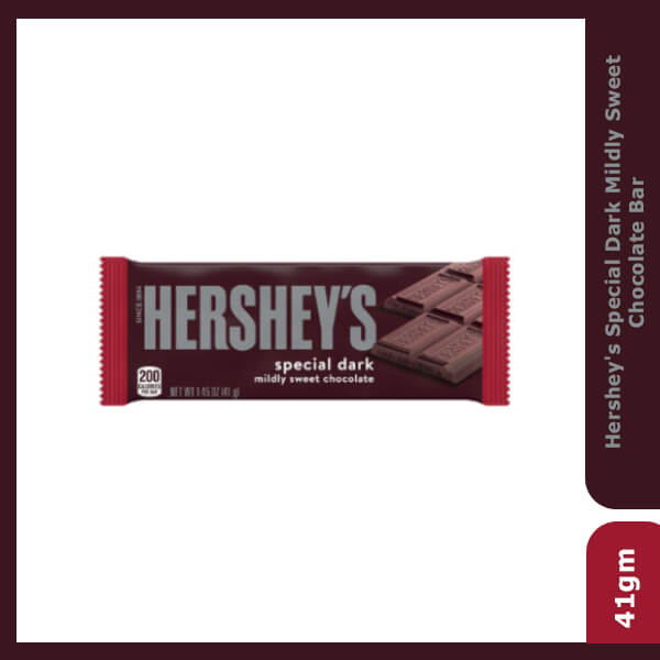 Hershey's Special Dark Mildly Sweet Chocolate Bar, 41g