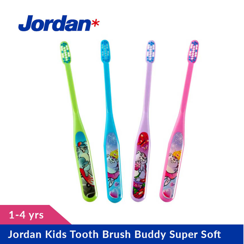 Jordan Kids Tooth Brush Buddy Super Soft, (1 - 4 yrs)