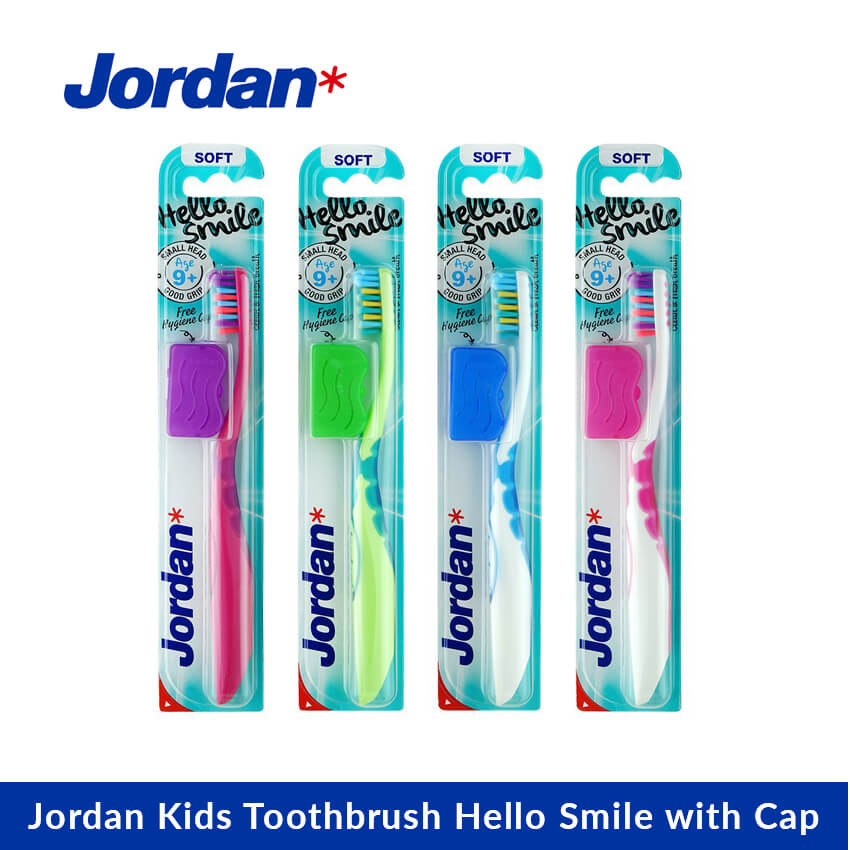 Jordan Kids Toothbrush Hello Smile with Cap