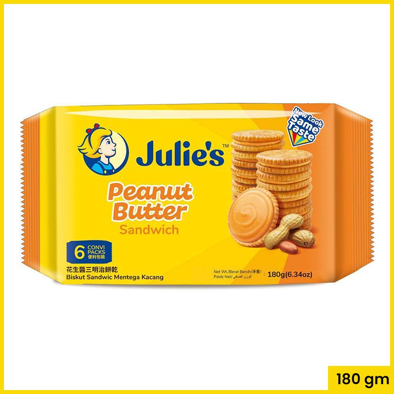 Julies Peanut Butter Sandwich 180 gm 