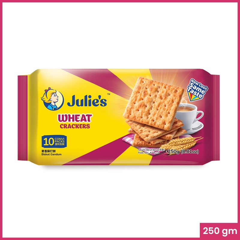 Julies Wheat Crackers 250 gm 