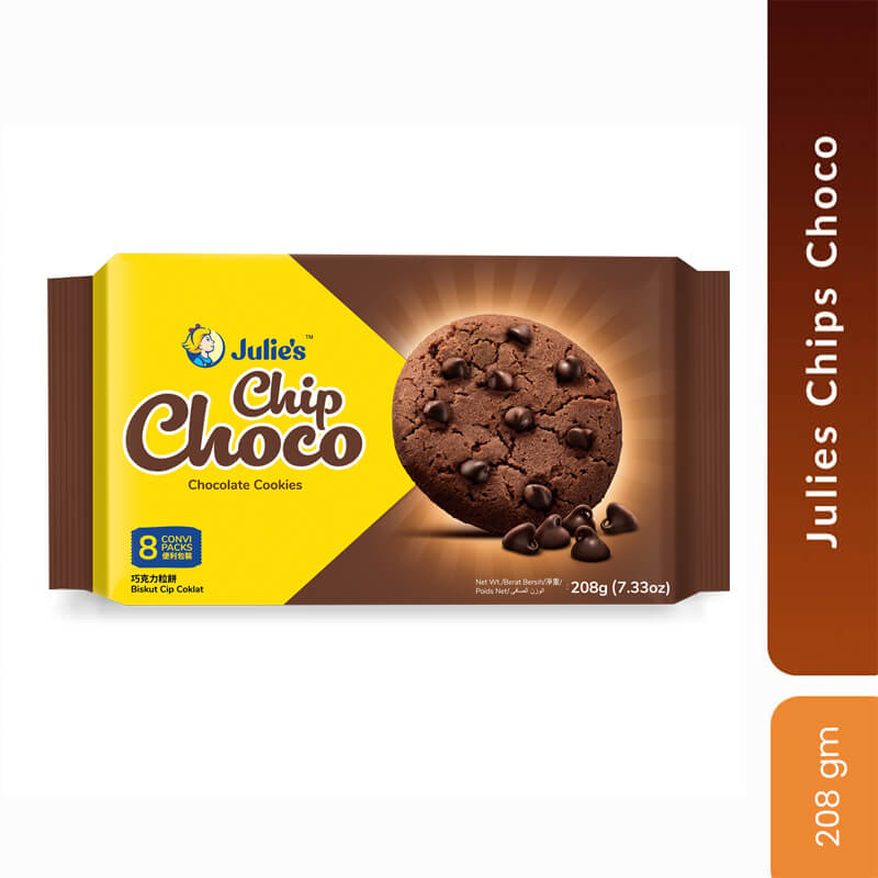 Julies Chips Choco, 208 gm