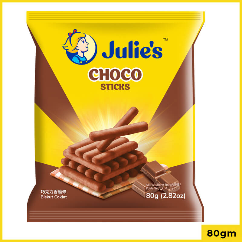 Julies Choco Sticks Biscuits, 80g