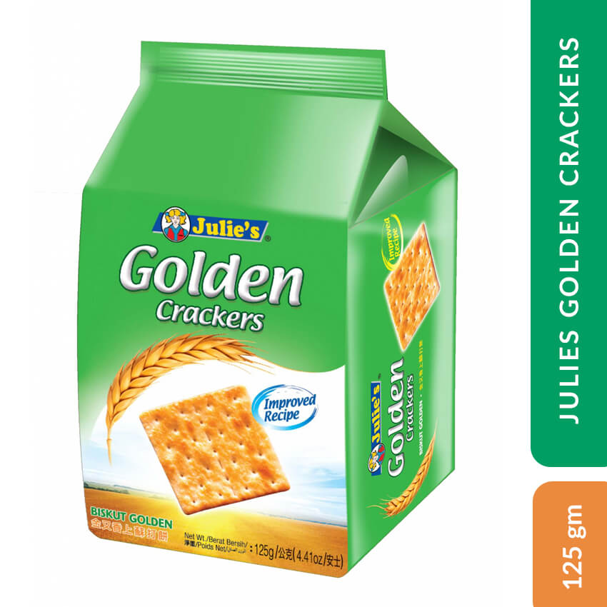 Julies Golden Crackers 125 gm