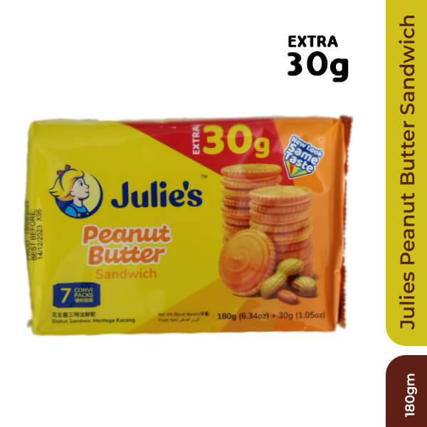 Julies Peanut Butter Sandwich 180gm+30gm