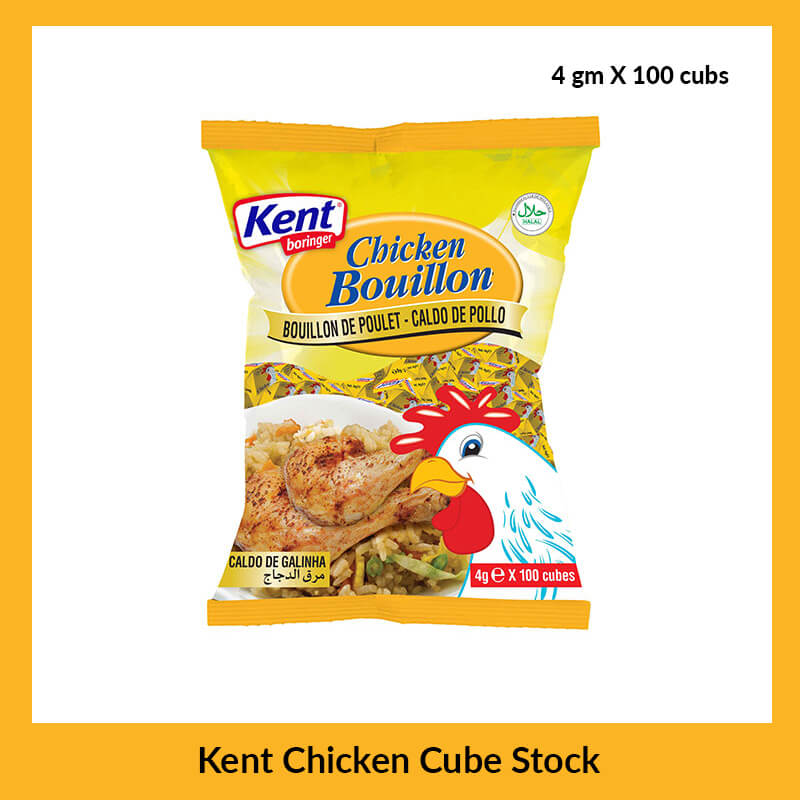 Kent Chicken Cube Stock 4gm, 100's
