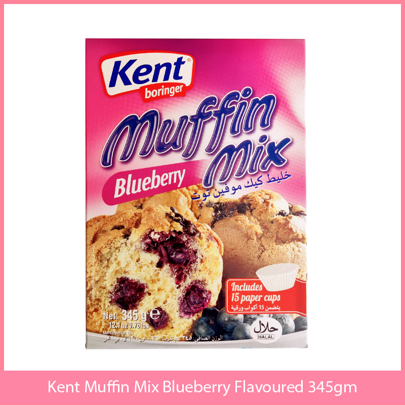 Kent Muffin Mix Blueberry Flavoured 345gm