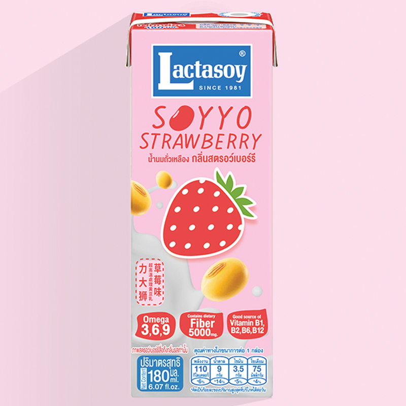 Lactasoy Soyyo Strawberry - 180ml